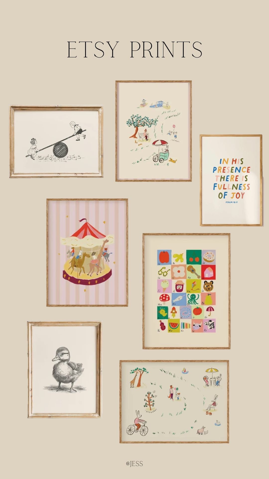 The cutest Etsy prints for our playroom 🫶🏻 