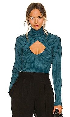 NBD Sequoia Knit Shrug in Teal Blue from Revolve.com | Revolve Clothing (Global)