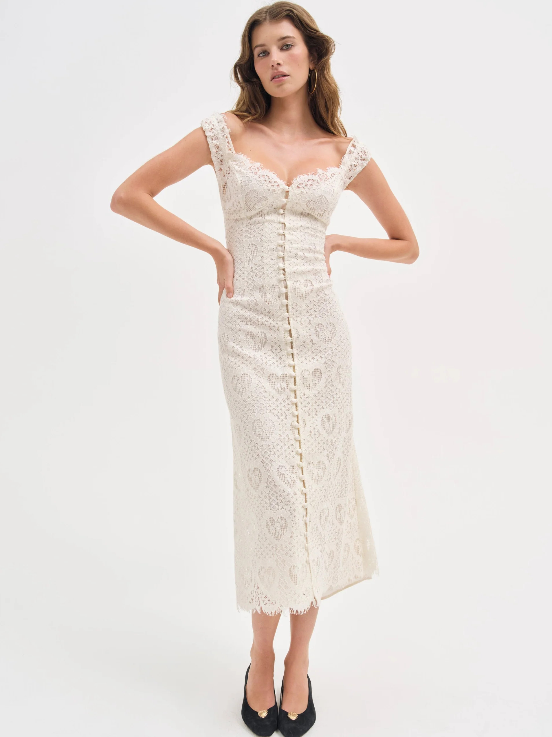 Doily Lace Midi Dress | For Love & Lemons