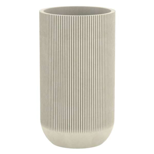 Japi White Fringe Tall Outdoor Planter, Large, Pe, sold by At Home | At Home