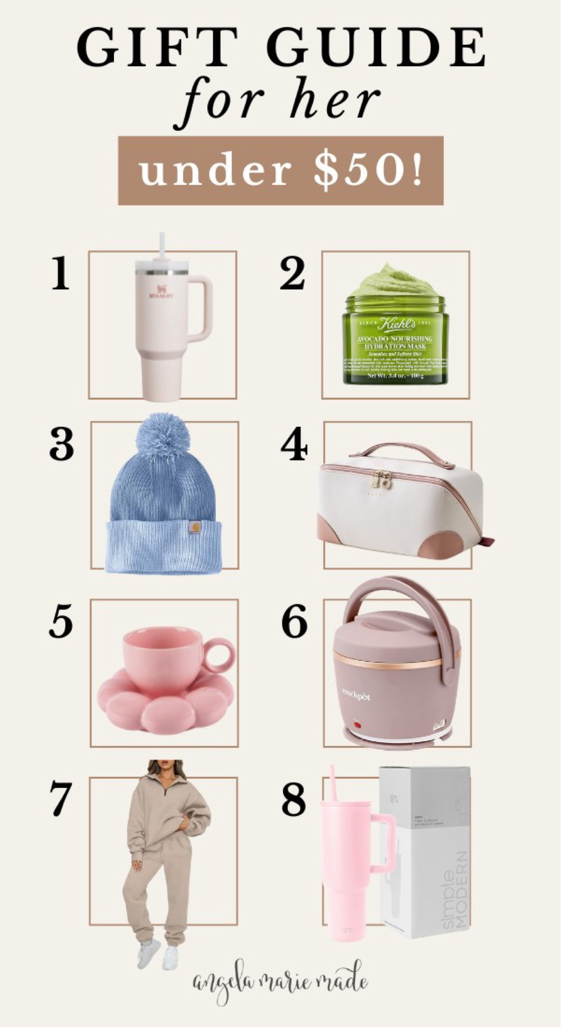 Amazon gift guide for her under $50! Stocking stuffers for her, gifts for women, gift guide for women, spurge gifts for her

#LTKFindsUnder50 #LTKSeasonal #LTKHoliday