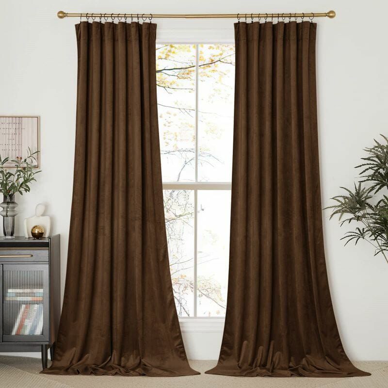 Custom Solid Color Velvet Curtains & Drapes | Nicetown Custom Curtains | TheHues