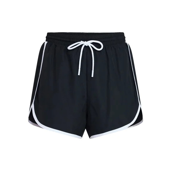 Athletic Works Women's and Women's Plus Piped Running Shorts, Sizes XS-4X | Walmart (US)