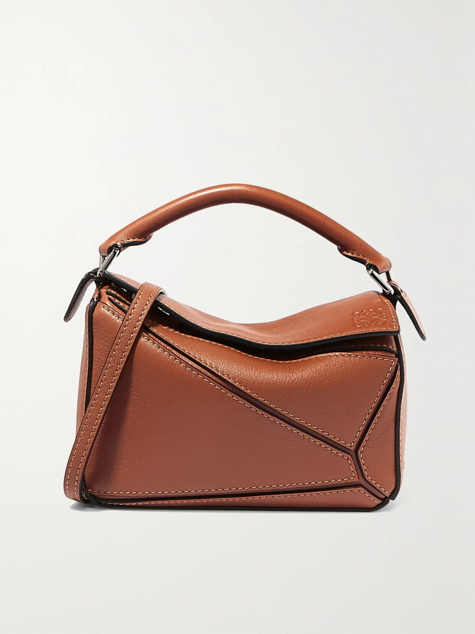 LOEWEPuzzle mini textured-leather shoulder bag | NET-A-PORTER (US)