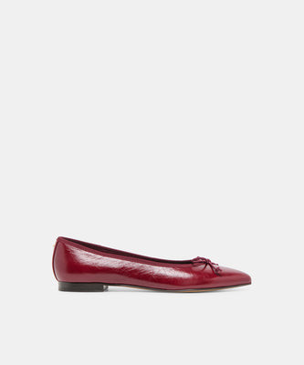 Celio Ballet Flats in Garnet Leather Size 6 By Dolce Vita | DolceVita.com