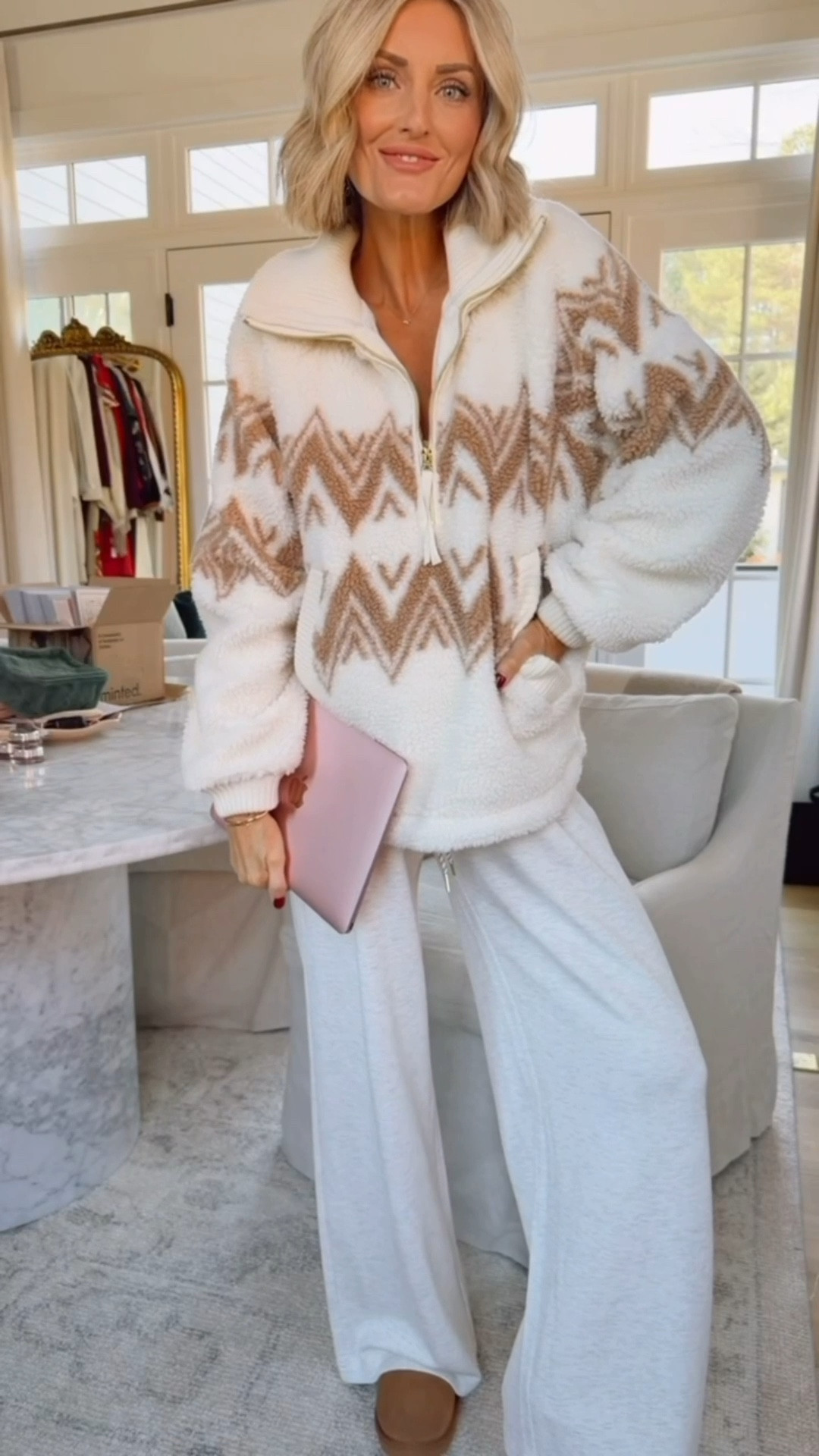 This Sherpa fleece pullover is currently 25% off! It’s so warm! Great for lounging around, a trip to the mountains, etc! Wearing S in pullover & M in pants! Varley pieces are great gifts for her!

Loverly Grey, Tuckernuck sale, Black Friday sale, cyber week sale, Sherpa fleece pullover, mountain weekend, loungewear, gift ideas for her 

#LTKSeasonal #LTKSaleAlert #LTKCyberWeek