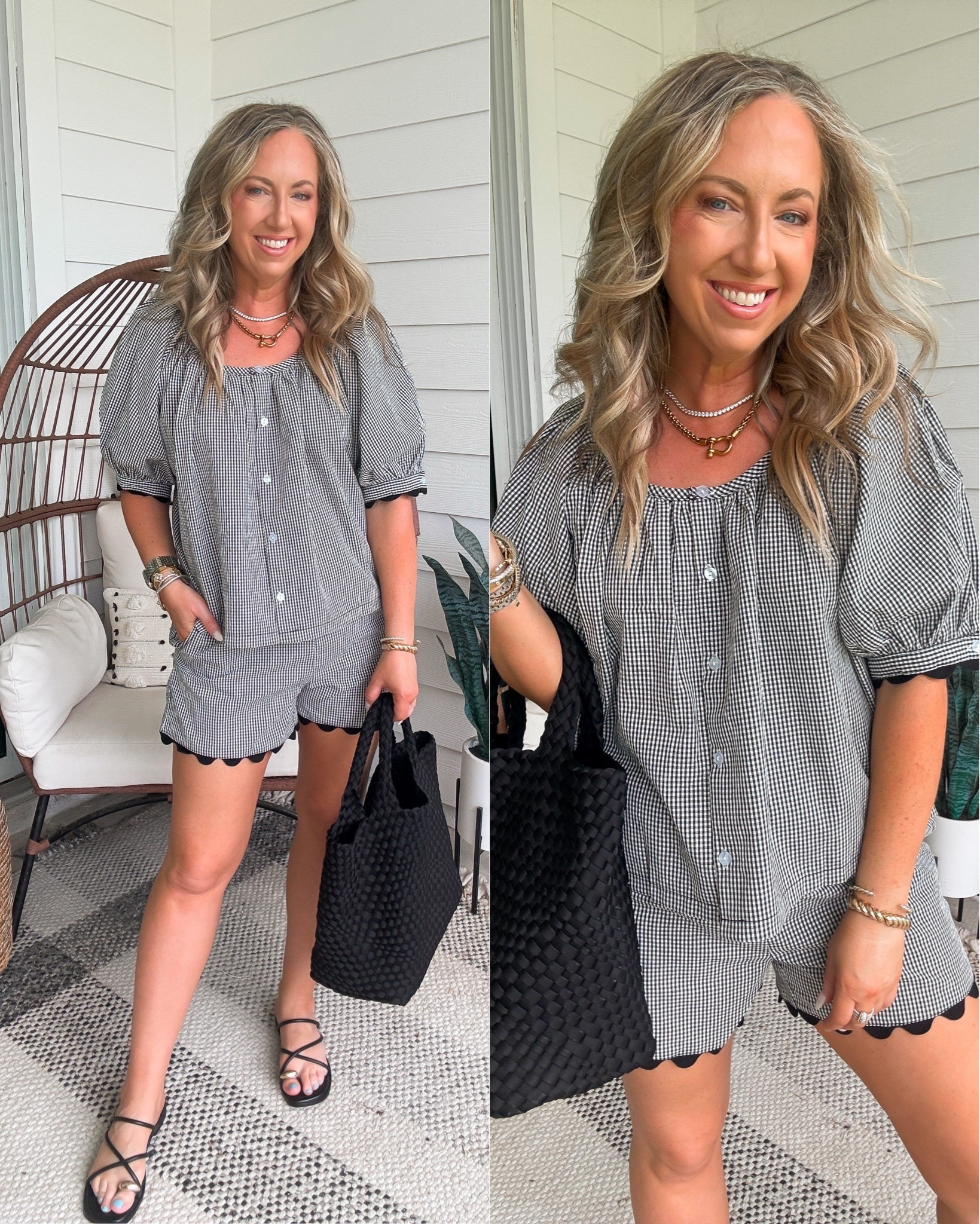 Amazon fashion Amazon finds gingham two piece set scallop detail with pockets. Summer set, vacation set, looks like free people

#LTKOver40 #LTKPetite