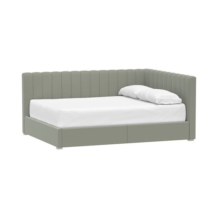 Avalon Upholstered Corner Storage Bed | Pottery Barn Teen