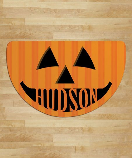love this productJack-o'-Lantern Personalized Round Doormat | Zulily