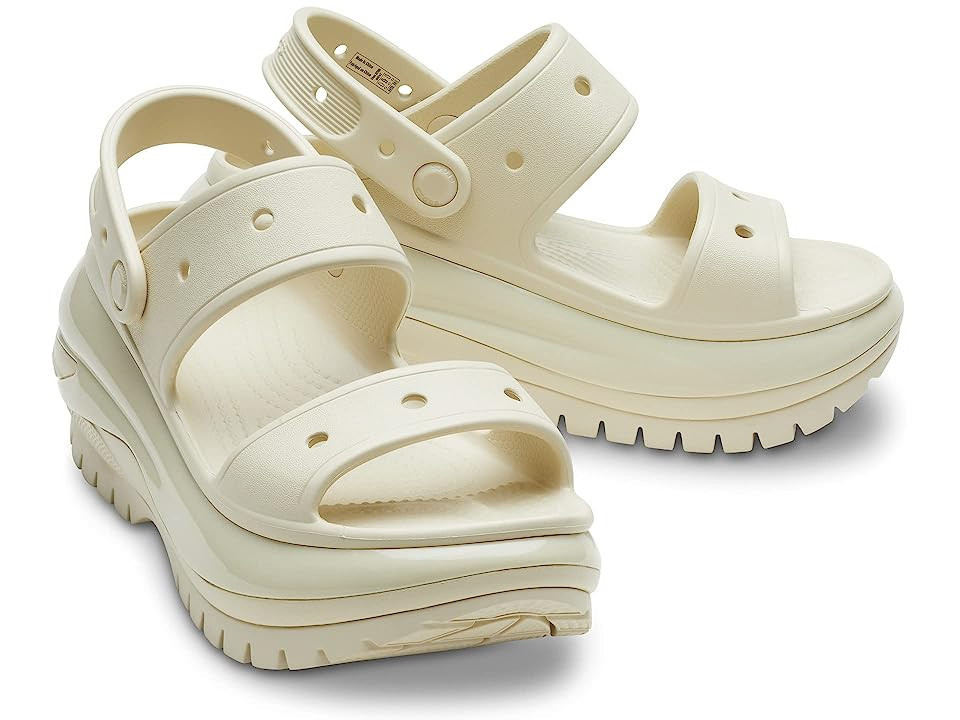 Crocs Classic Mega Crush Sandal Shoes Bone : Men's 10 - Women's 12 Medium, Synthetic | Zappos