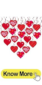 XOXO and Hanging Heart Valentine Garland – 6 String, No DIY | Felt Heart Garland for Galentines... | Amazon (US)