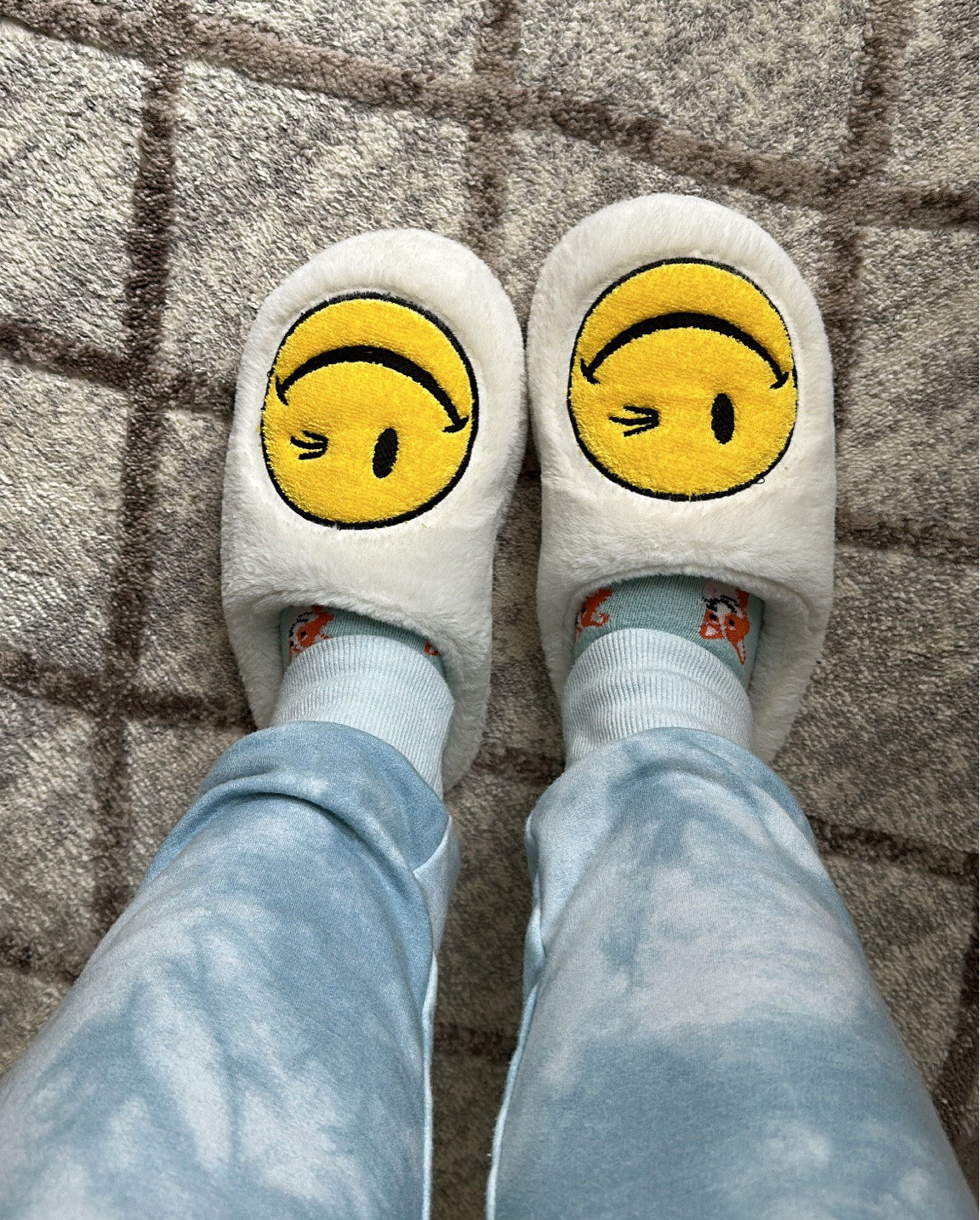 Comfy wink face slippers 😉

#LTKFind #LTKstyletip #LTKunder50