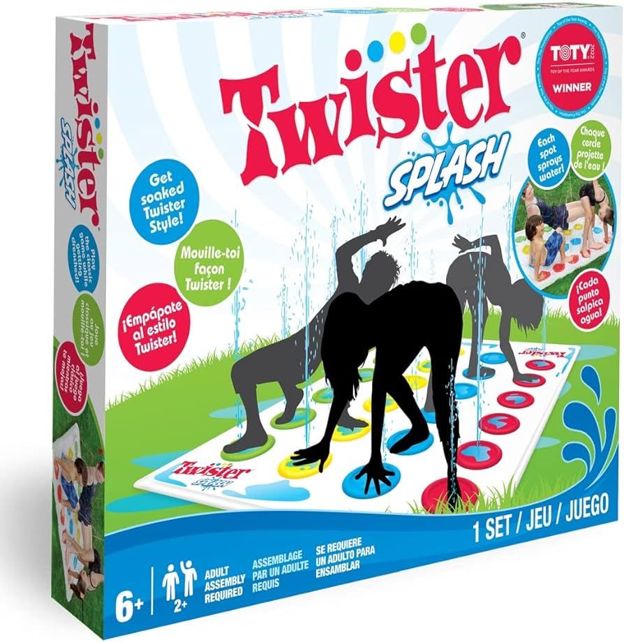Hasbro Twister Splash Water Game for Kids – Backyard Sprinkler Outdoor Games for Summer Fun | Amazon (US)
