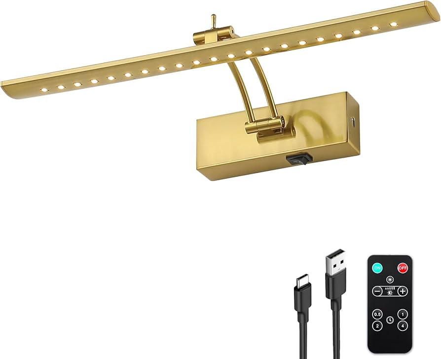 JOOSENLUX Battery Operated Picture Light - Wireless Art Display Light with Dimmer, Timer Off and ... | Amazon (US)