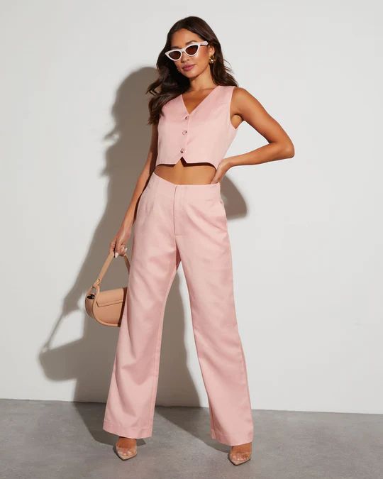 Alessia High Waisted Trouser Pants | VICI Collection