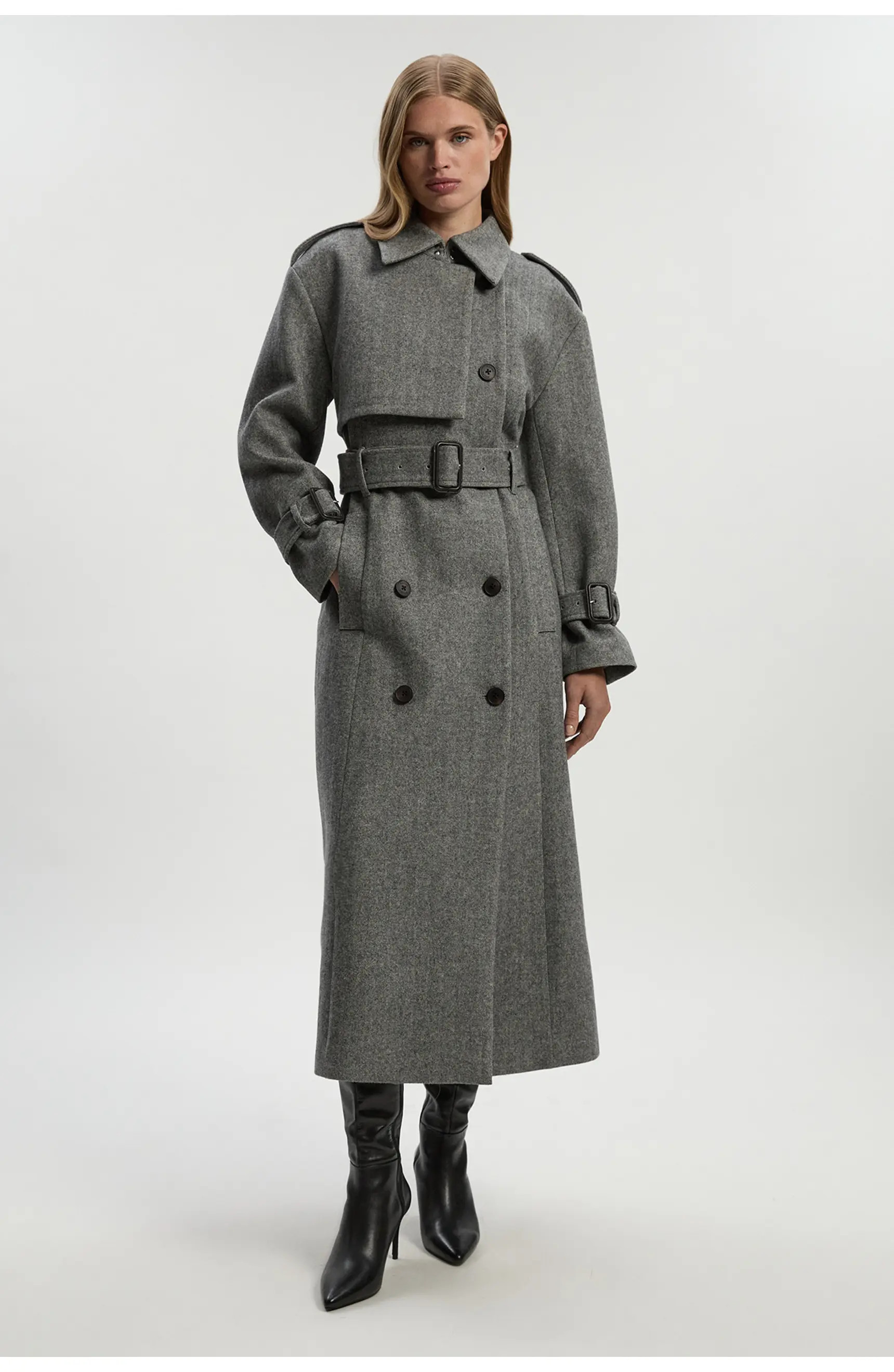 Herringbone Tailored Maxi Coat | Nordstrom