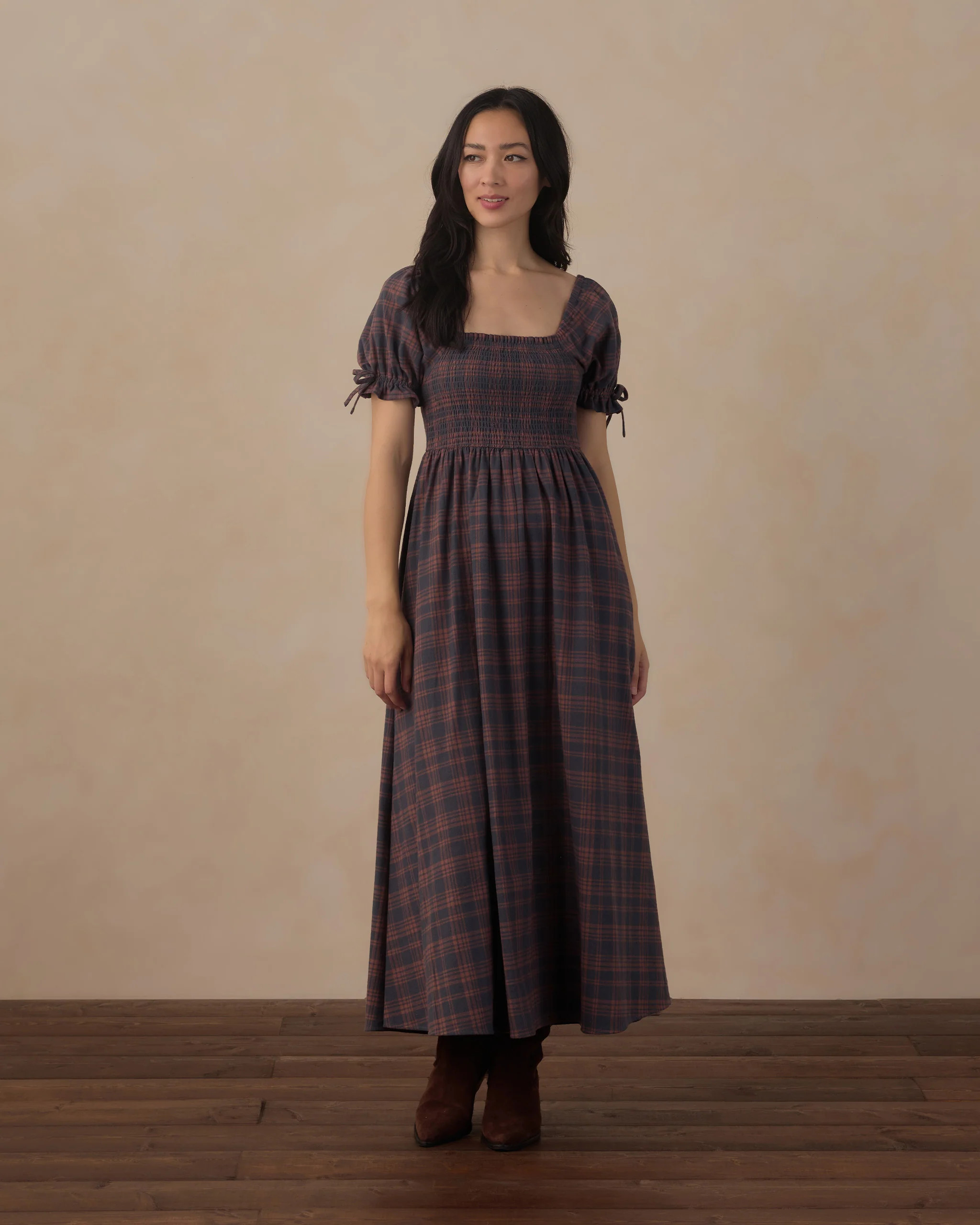 Women's Dallas Dress Midnight Plaid | Rylee + Cru
