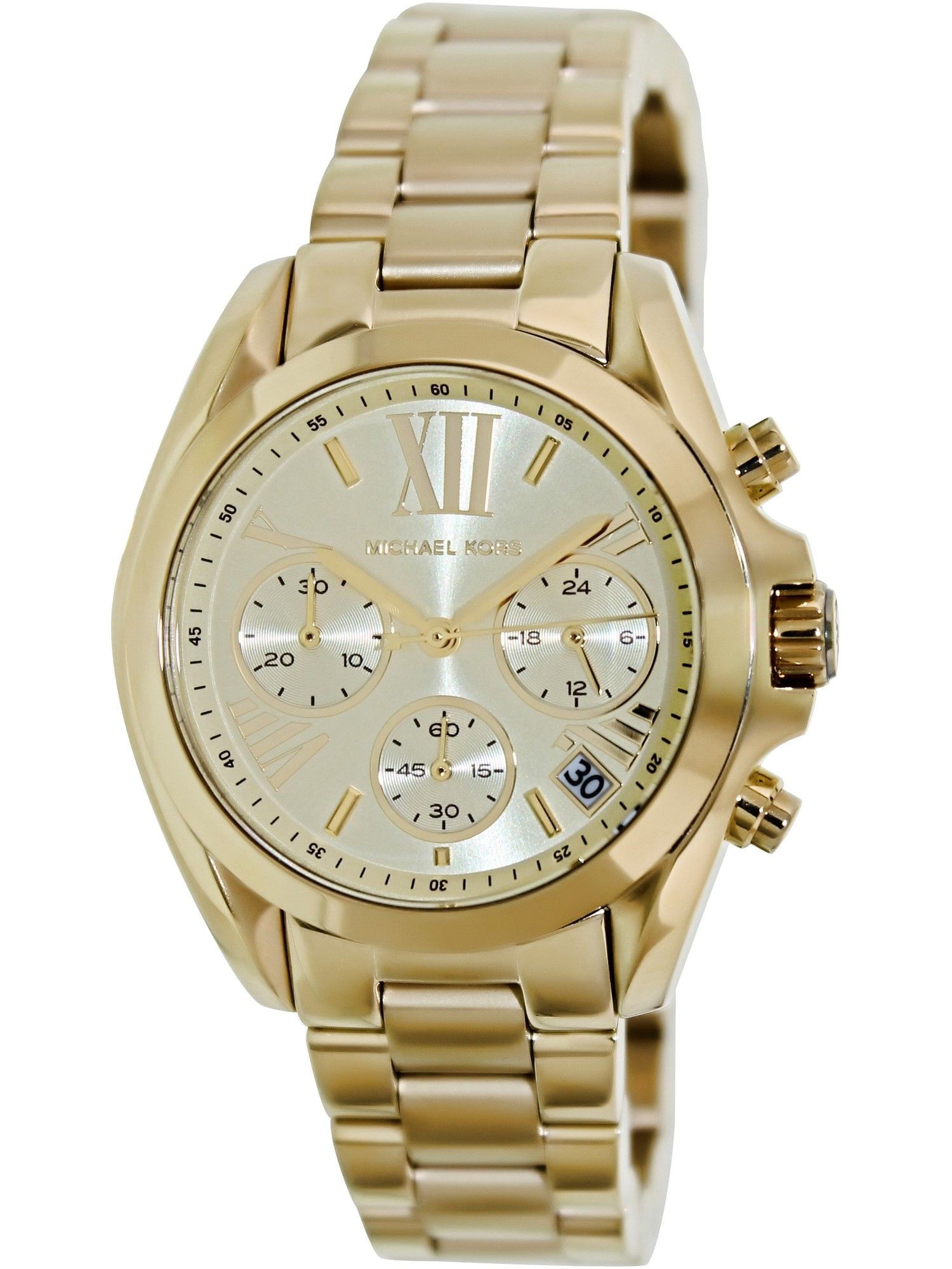 Michael Kors Women's Bradshaw Chronograph Gold-Tone Watch MK5798 - Walmart.com | Walmart (US)