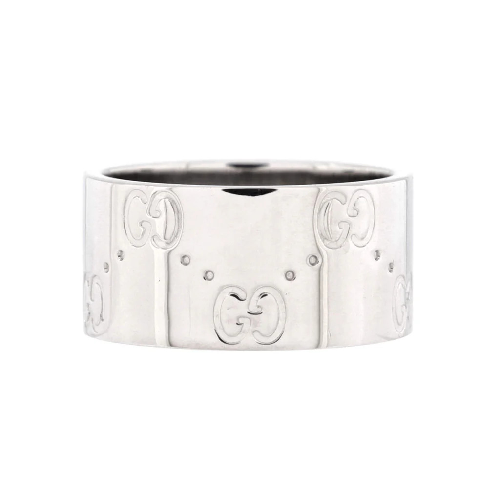 Icon Ring 18K White Gold Wide | Rebag