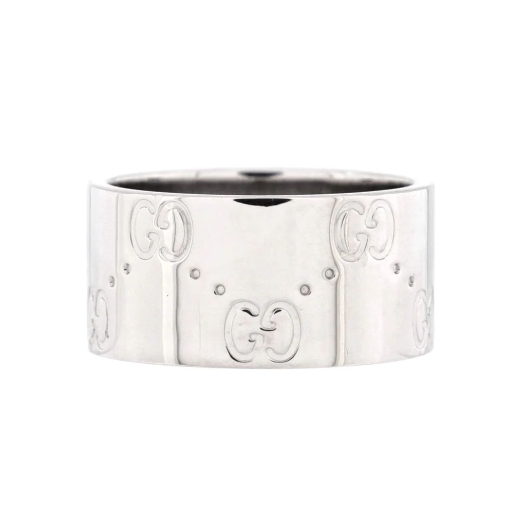 Icon Ring 18K White Gold Wide | Rebag