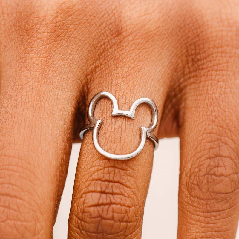 Disney Mickey Mouse Outline Ring - Pura Vida Bracelets | Pura Vida Bracelets