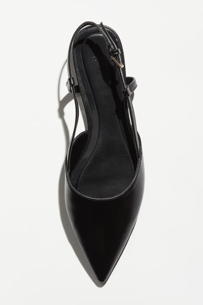 Pointed Slingbacks - Black - Ladies | H&M US | H&M (US + CA)