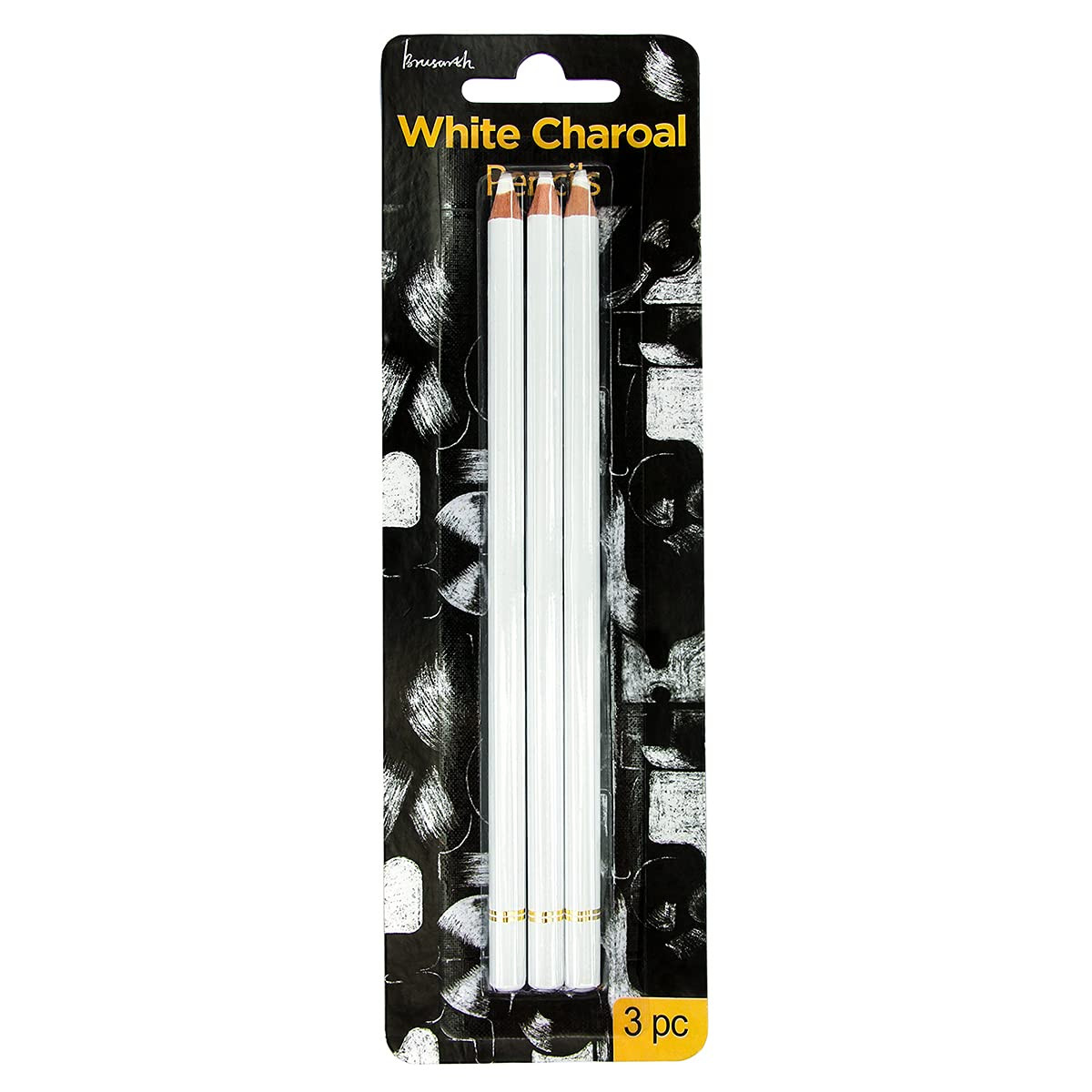 Professional White Charcoal Pencils Set - 3 Pieces Sketch Highlight White Pencils for Drawing, Sk... | Amazon (US)