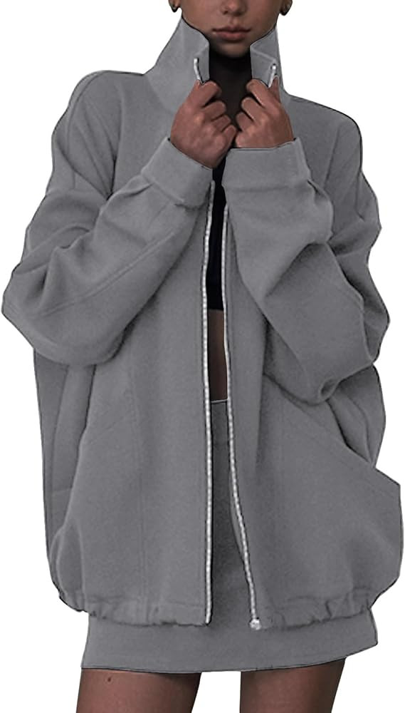 EXLURA Women 2 Piece Sets Fall Outfits 2025 Lounge Set Zip Up Sweatshirts Matching Skorts Sweatsu... | Amazon (US)