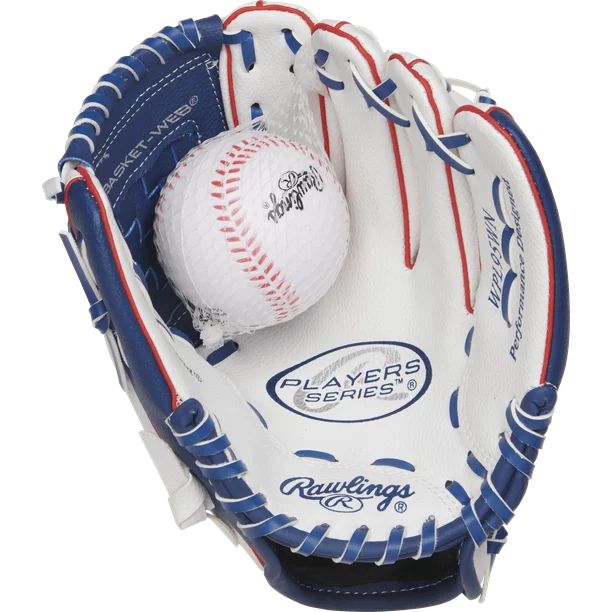 Rawlings Players Series 9.5" Youth Baseball/T-Ball Glove with Ball Combo, Right Hand Throw | Walmart (US)