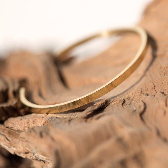 GOLD bangle bracelet Cuff bracelet for women Plain Gold | Etsy | Etsy (US)