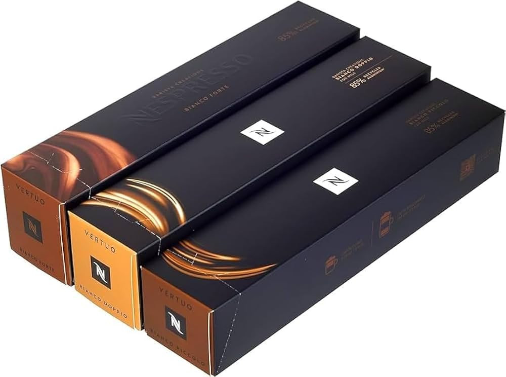 Kaffeekuss Vertuo Line Pack of 3 sleeves: Bianco Forte, Bianco Doppio, Bianco Piccolo, 30 Coffee ... | Amazon (US)