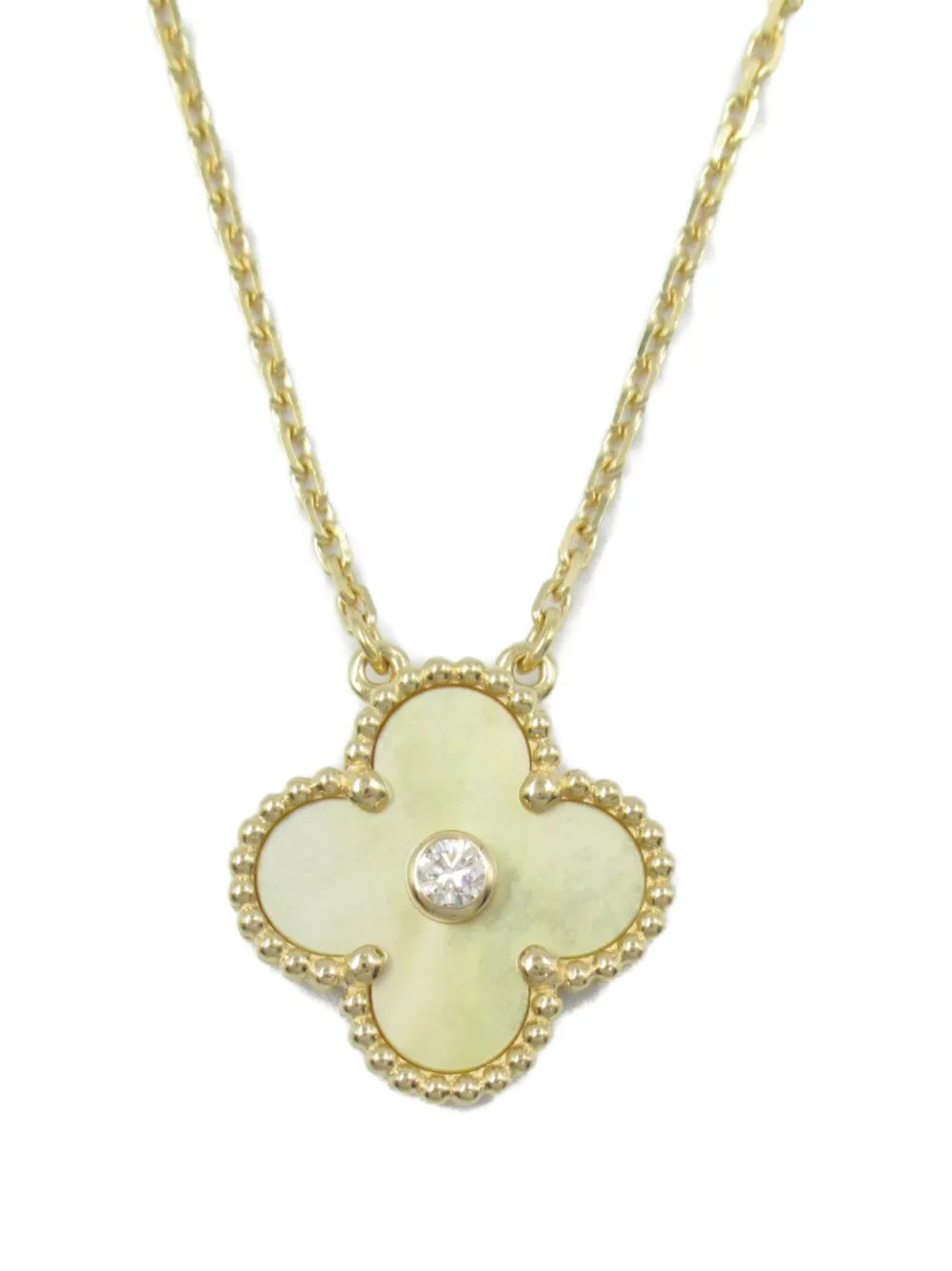 Van Cleef & Arpels 2010s pre-owned 18K yellow gold Alhambra necklace | Farfetch Global