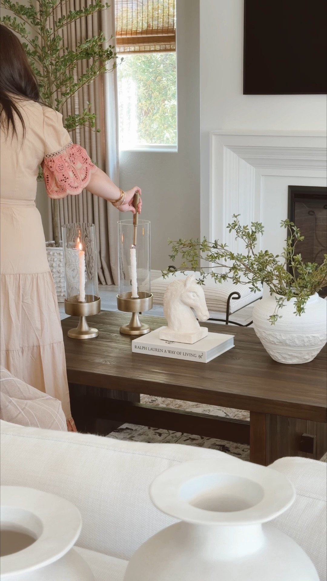 Living Room Refresh 🤎 - Neutral Home Decor - Neutral Decor - White Couch - Living Room Decor - Coffee Table Styling - Spring Decor - Home Finds 

#LTKSeasonal #LTKHome #LTKstorytime