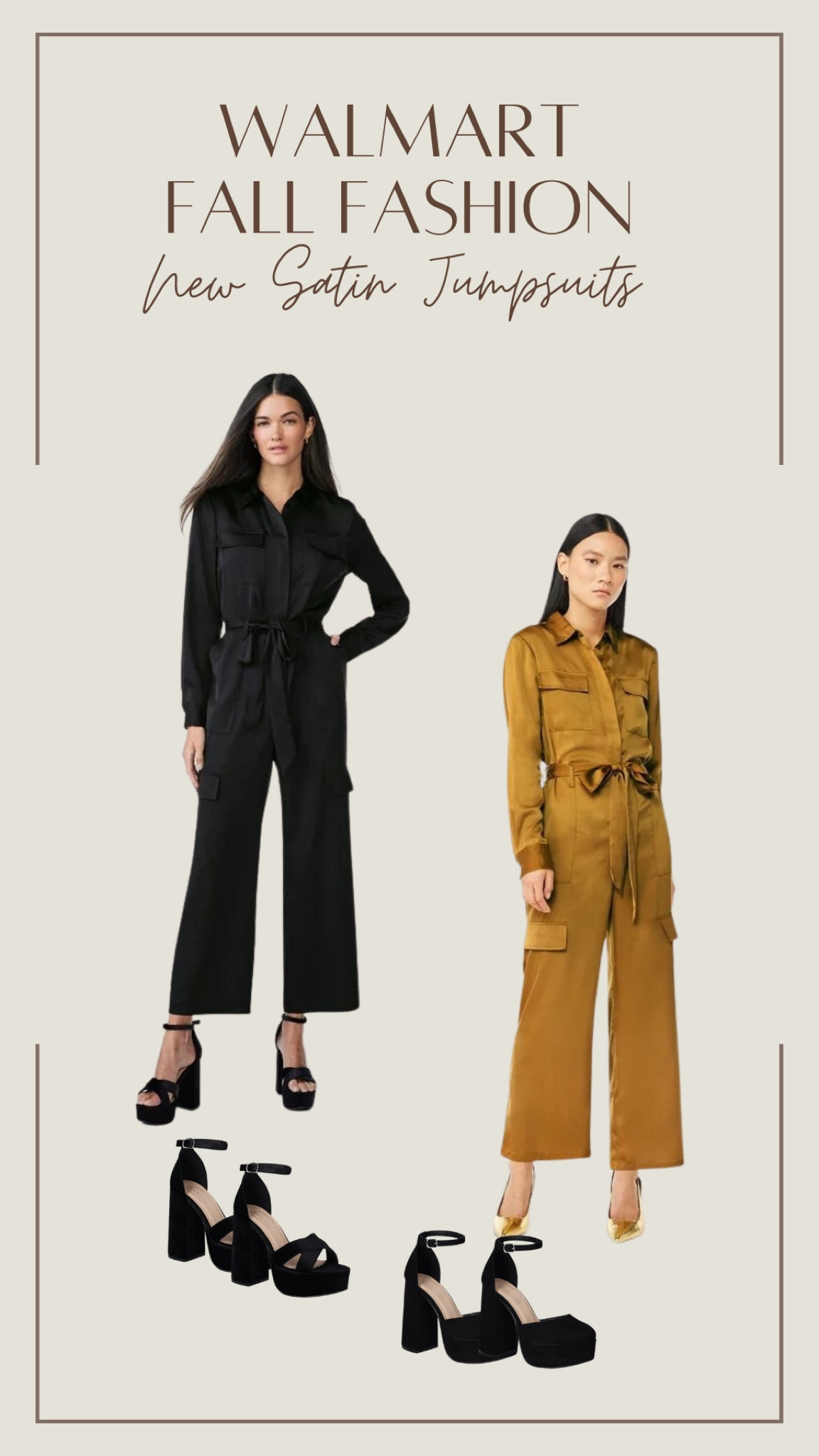 Scoop Women's Satin Jumpsuit with … curated on LTK