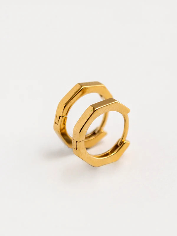 Siouxsie Small Octagon Hoops | Narrative Jewelry
