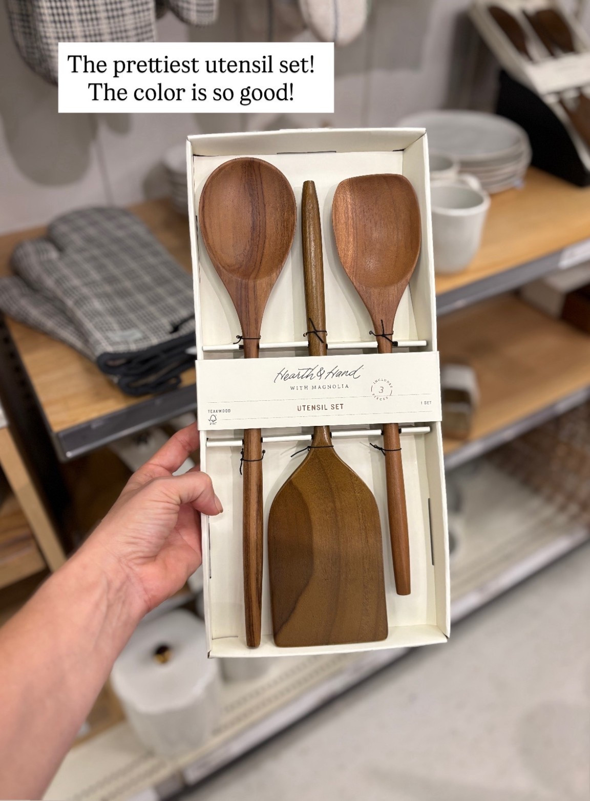 The prettiest utensil set from the new Hearth and Hand line at Target!  The color is SO GOOD and a great upgrade from any plastic utensils in your home! 

#LTKHome #LTKFindsUnder50