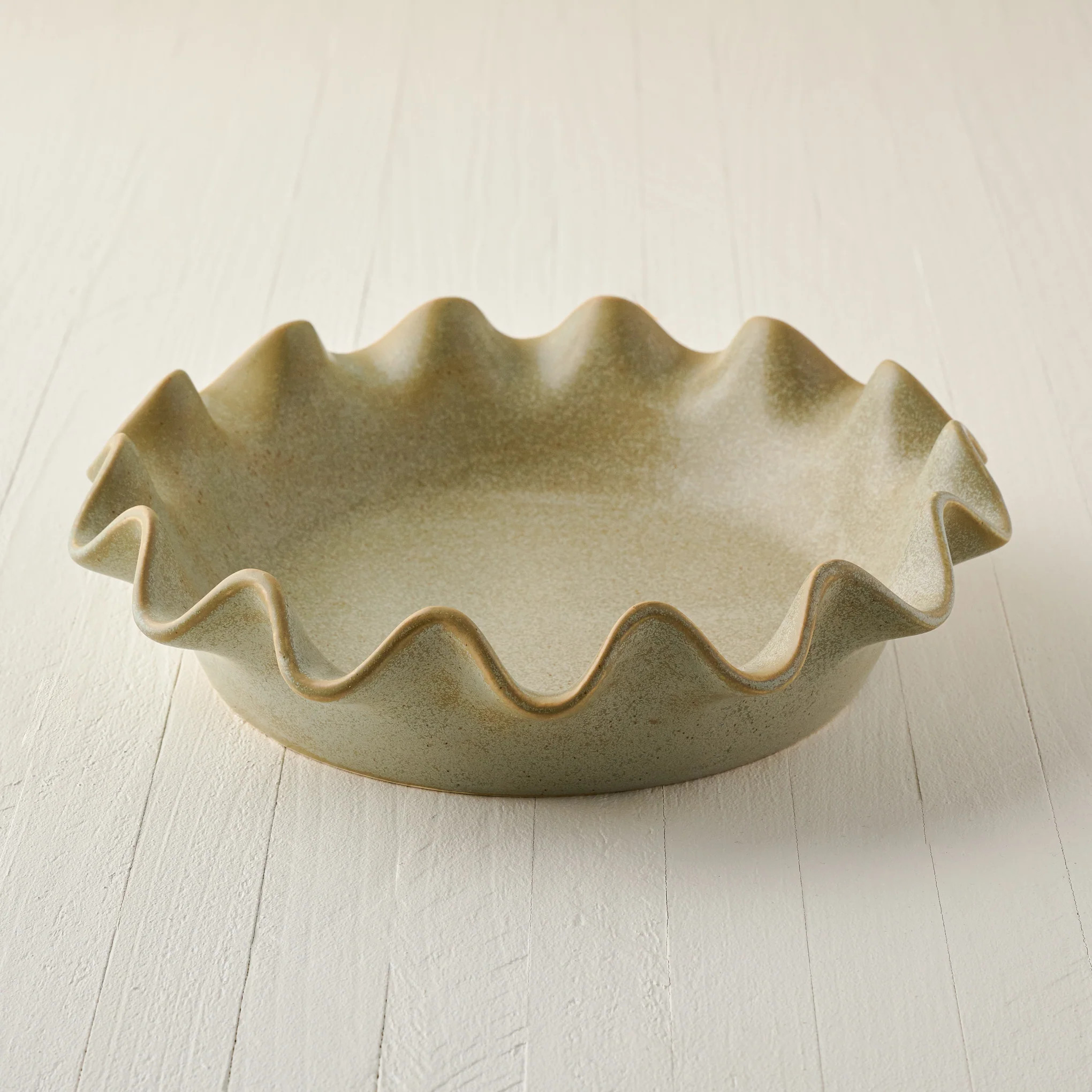 Loden Green Speckle Pie Dish | Magnolia