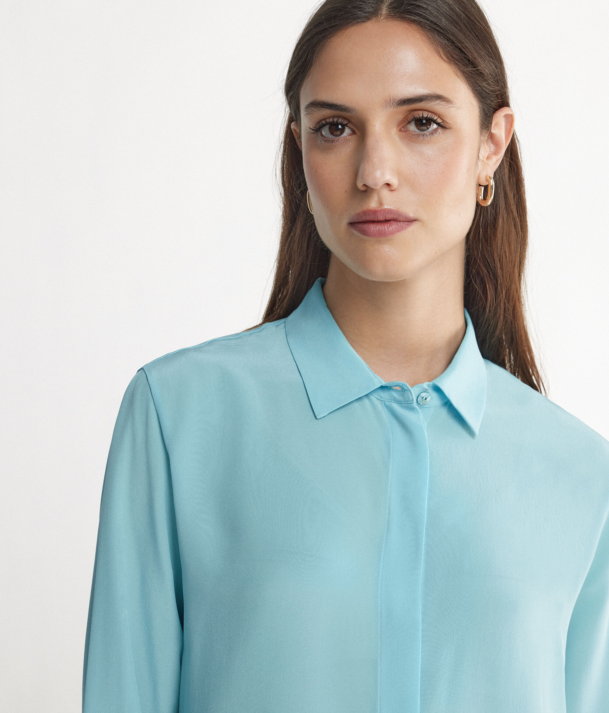Silk Blouse with Small Collar | Falconeri