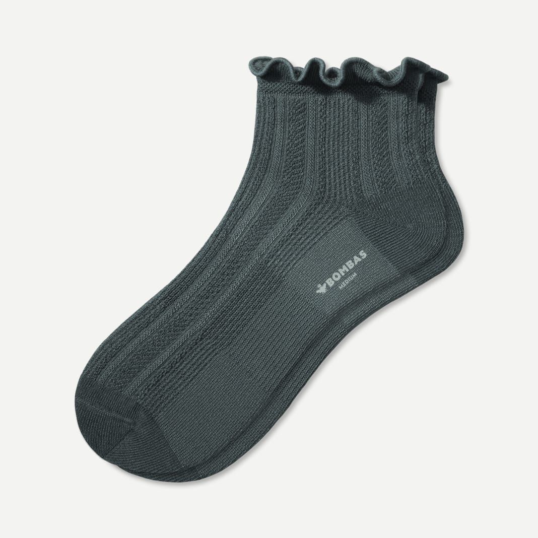 Women's Pointelle Frill Quarter Socks | Bombas Socks