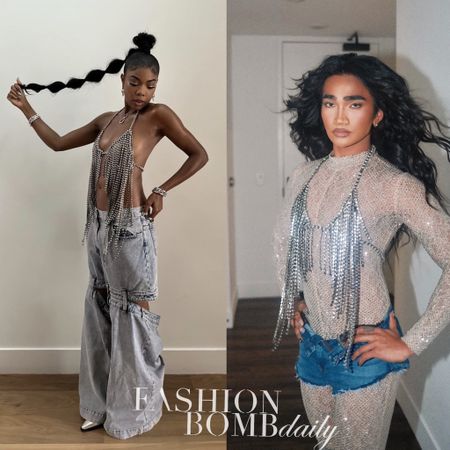 Celebs love! Both @gabunion and @bretmanrock have been spied in this $2,100 @stellamccartney Crystal Fringe Halterneck Top. Love it? Find a link to splurge in our bio under “shop our feed”. 
📸 IG/Reproduction #gabrielleunion #gabrielleunionfbd #bretmanrock #bretmanrockfbd 