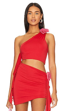Lovers and Friends Cordelia Top in Red & Pink from Revolve.com | Revolve Clothing (Global)