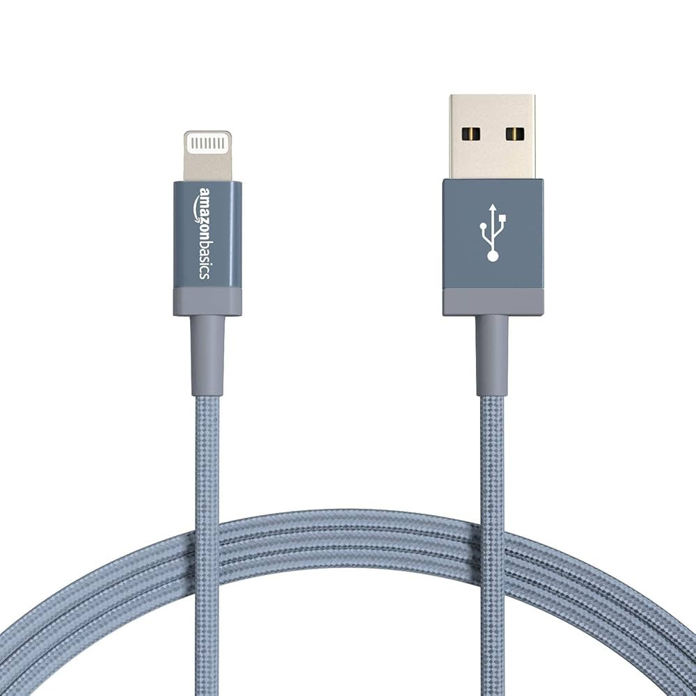 Amazon Basics Durable 2-Pack USB-A to Lightning Charger Cable, Nylon Braided Cord, MFi Certified ... | Amazon (US)