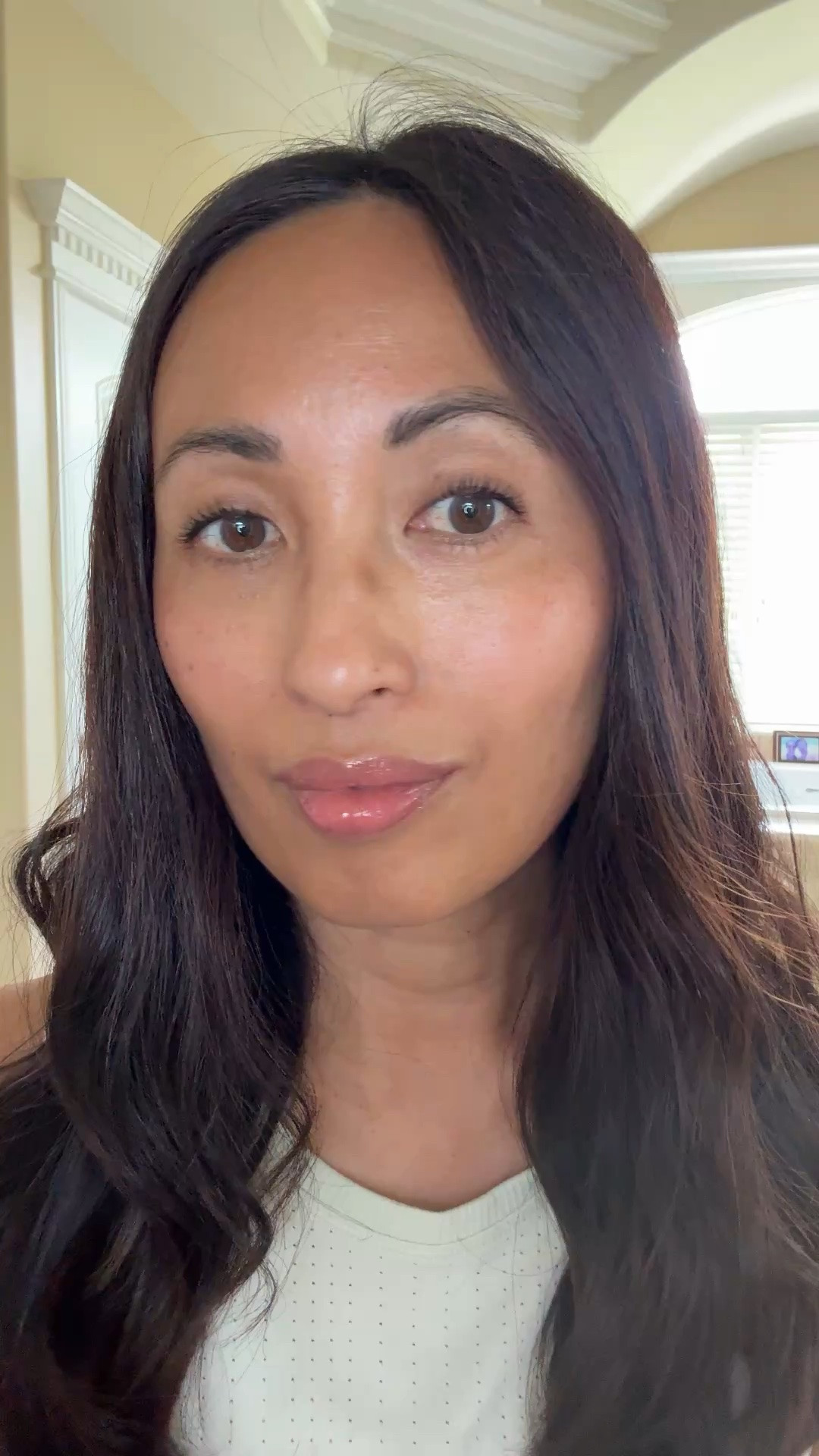 Summer hair. Summer beauty. 
I try to let my hair air dry during the summer. 
I put on a leave-in conditioner and then a hair oil to dry hair.

#LTKOver40 #LTKBeauty