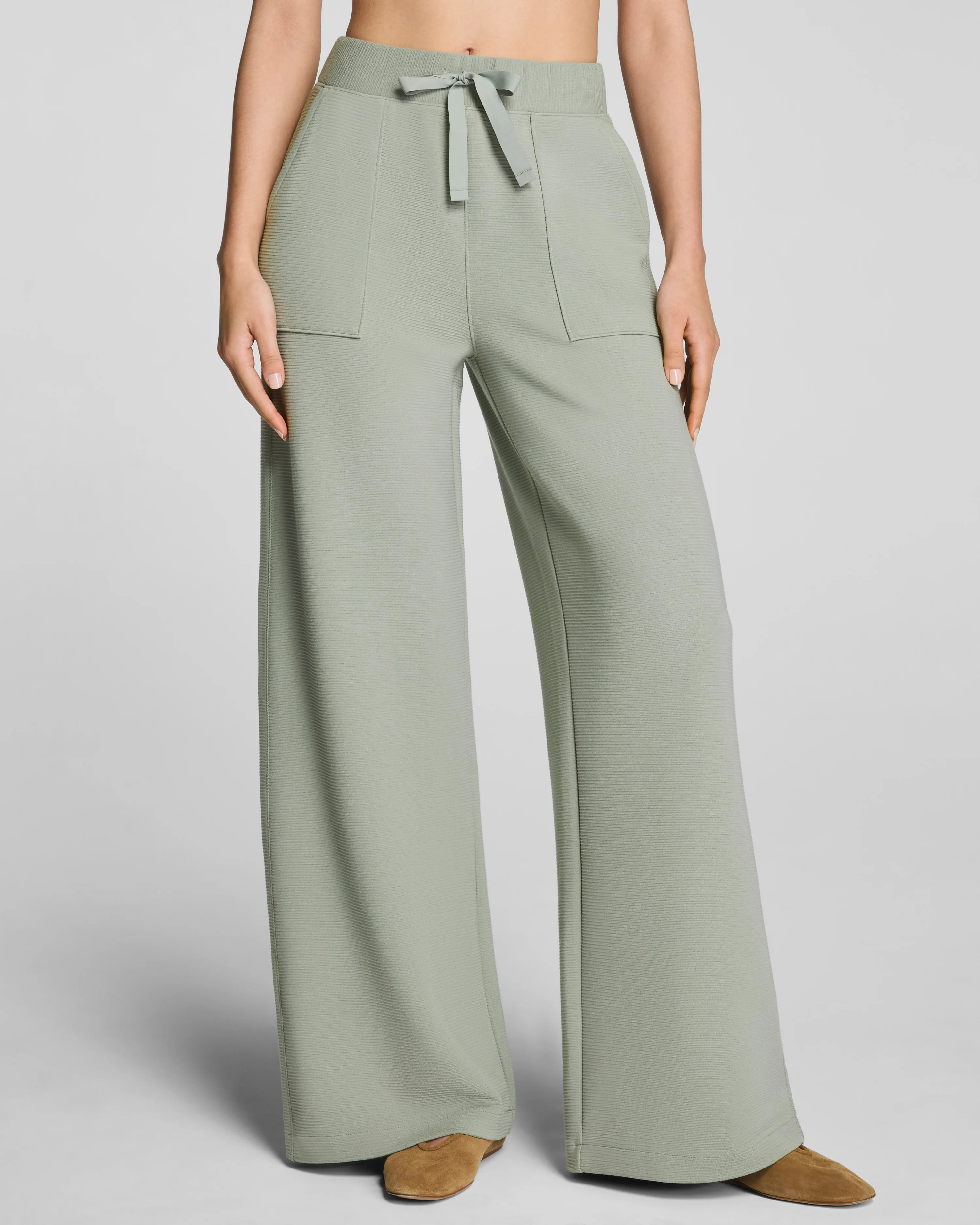 SPANX AirEssentials® French RibWide Leg Pant | Spanx