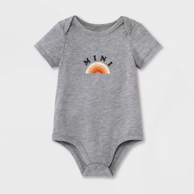Grayson Mini Baby Rainbow 'Mini' Bodysuit - Gray | Target