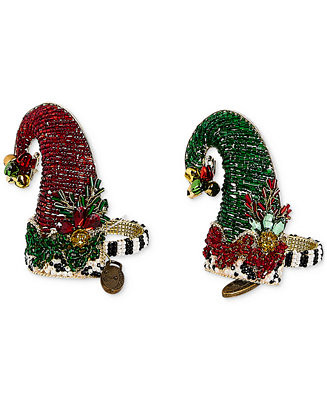 Elf Hat Beaded Napkin Rings, Set of 2 | Macy's