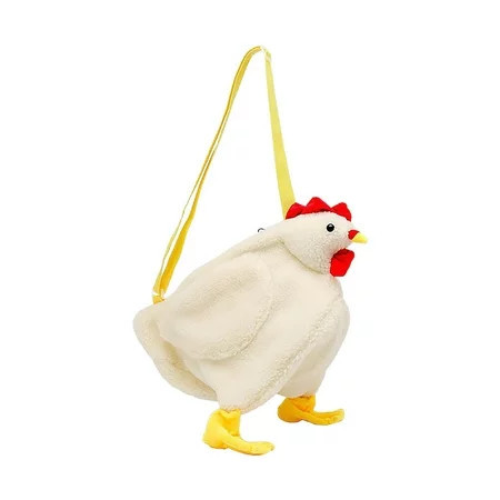 Cartoon Chicken Purse Plush Fluffy Chicken Crossbody Bag Adorable Shoulder Bag | Walmart (US)