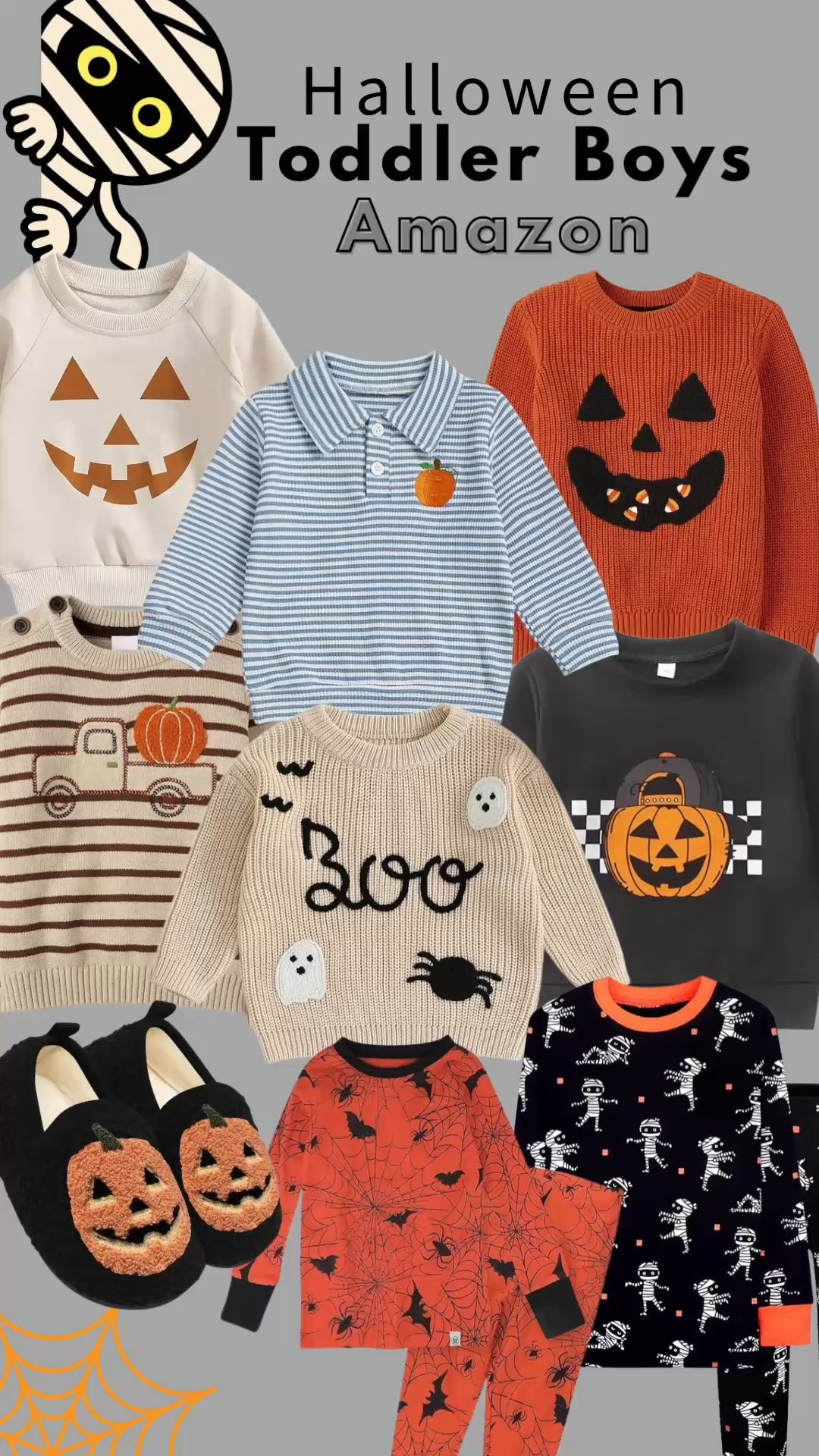 Little pumpkins need spooky-cute style too! These Amazon finds are perfect for cozy October days — pumpkin knits, ghost sweaters, spider PJs, and fall slippers 🍂👻. Perfect for school parties or matching sibling photos! Tap to shop your favorites before they sell out 🎃✨

#LTKBaby #LTKKids #AmazonFinds #LTKMom #ToddlerStyle #BoyMom #HalloweenOutfits #FallFashion #SpookySeason #LTKUnder50 #MomStyle #AmazonFashion 

#LTKKids #LTKSeasonal #LTKHalloween