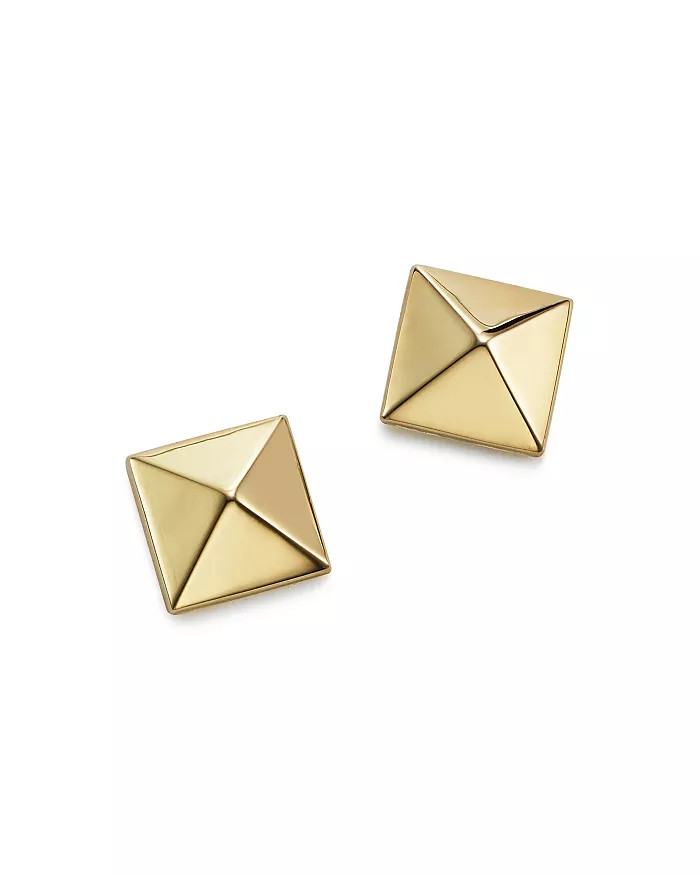14K Yellow Gold Small Pyramid Post Earrings - 100% Exclusive | Bloomingdale's (US)