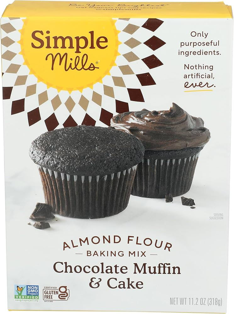 Simple Mills Almond Flour Baking Mix, Chocolate Muffin & Cake Mix - Gluten Free, Plant Based, Pal... | Amazon (US)